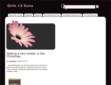 Tablet Screenshot of girlsheartguns.com